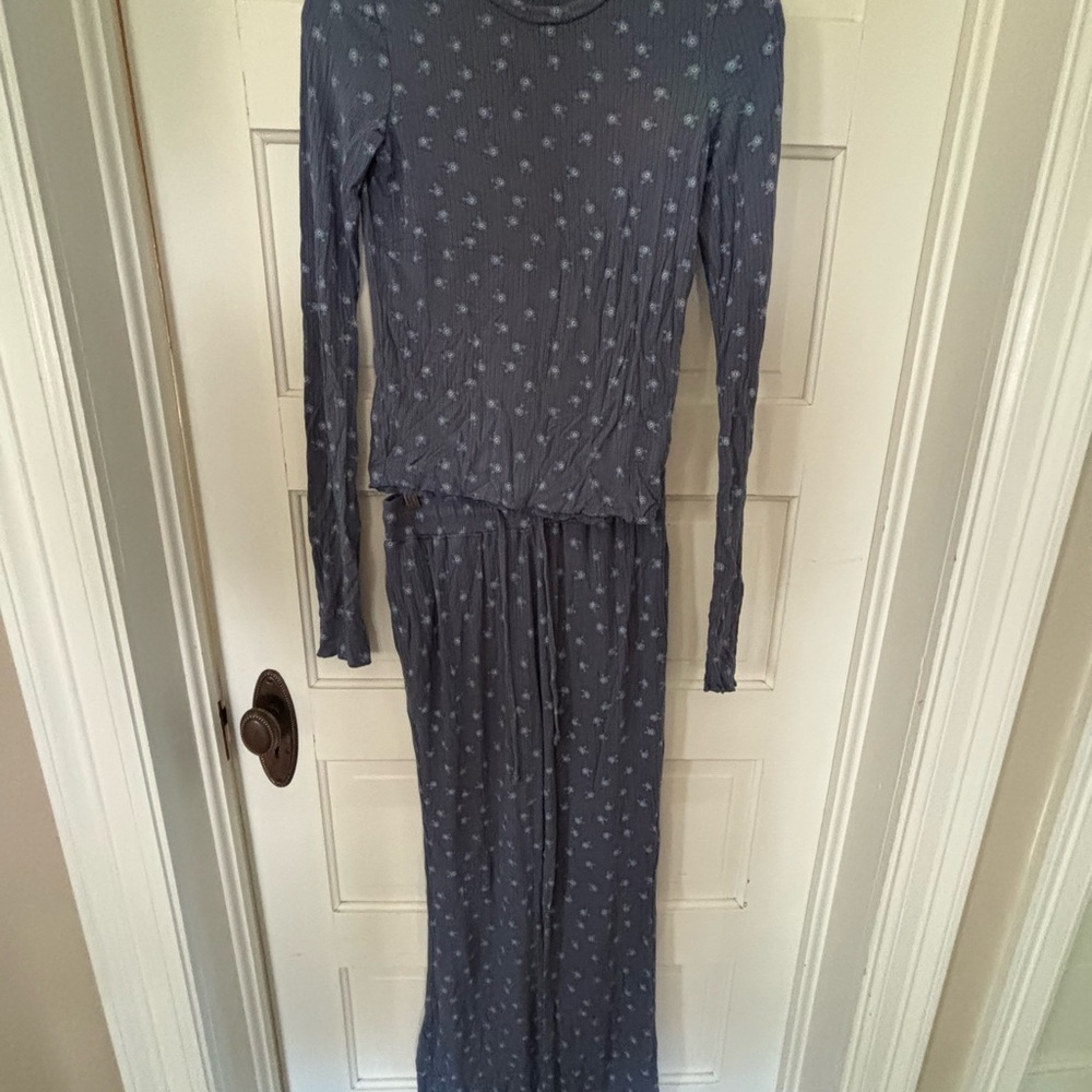 Women's Blue Pajama Set